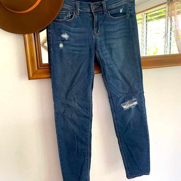 Black Label Jeans Size 5/28 Womens Straight C'est Toi Blue Denim